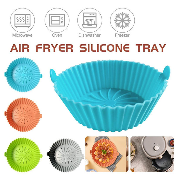 Air Fryer Silikon Pot Dampkoger Liner GRØN