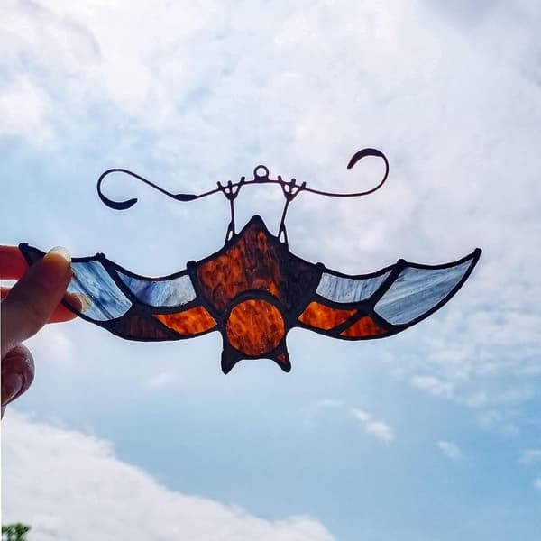 Bat Suncatcher Pendel malede vinduer Hængende Bat Bat