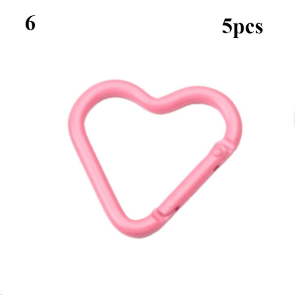 5 st Spring Heart-Ring Spännen Karbinhake 6 6 6