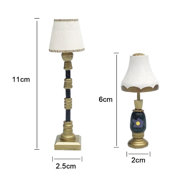 Miniatyr gulvlampe Krystallvegglampe 2 2 2