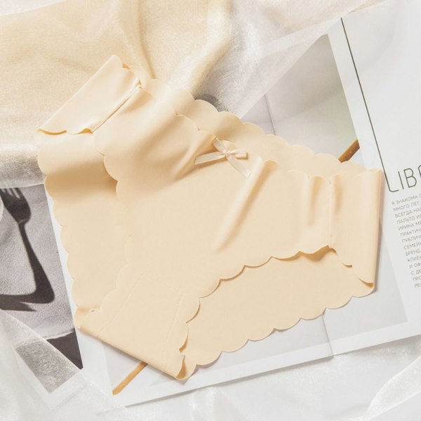 Ice Silk Underwear Seamless Trosor BEIGE beige