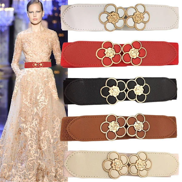 Blomsterbelter Bredt belte BRUN Brown