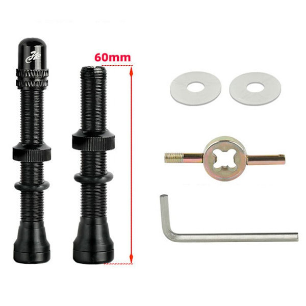 1/2 st Schrader A/V-ventiler Amerikansk ventil RÖD 40MM2ST 2ST Red 40mm2pcs-2pcs