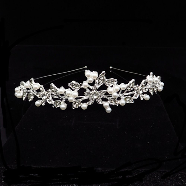 Morsiustiara-päähineet Pearl Crown -pääpanta 1 1 1