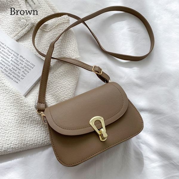 Messenger Axelväska Crossbody Väskor BRUN brown