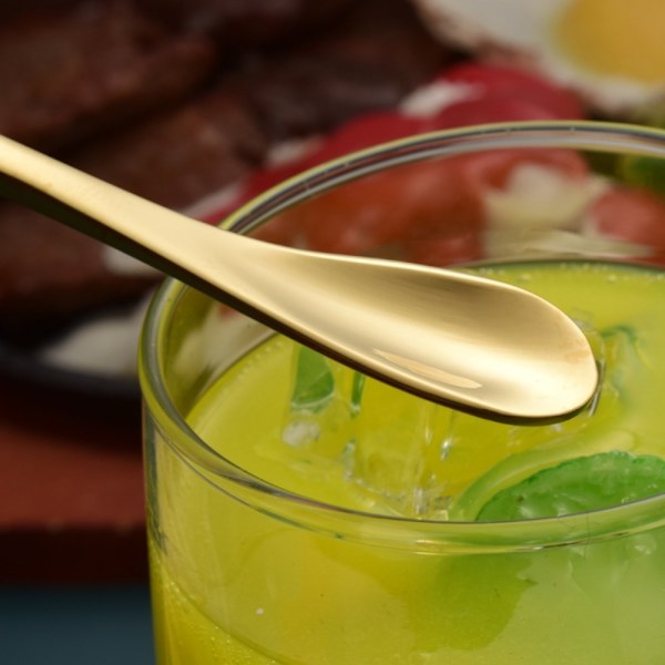 6st Cocktailrörare omrörningssked Liten saltkrydda sked
