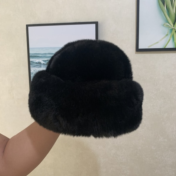 Mænd varm vinterhue tyk fluffy hat E E E