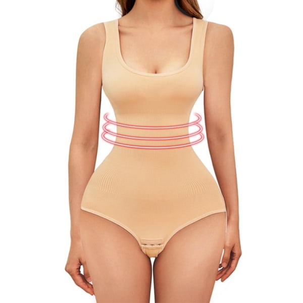 Sömlös bodysuit för kvinnor Shapewear BEIGE XL-XXL Beige XL-XXL