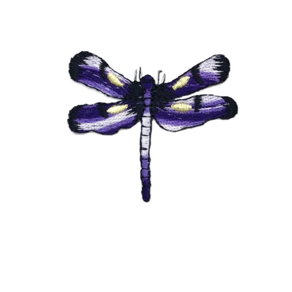 9 stk Cartoon Dragonfly Brodert Patch Animal Shape Stryk på