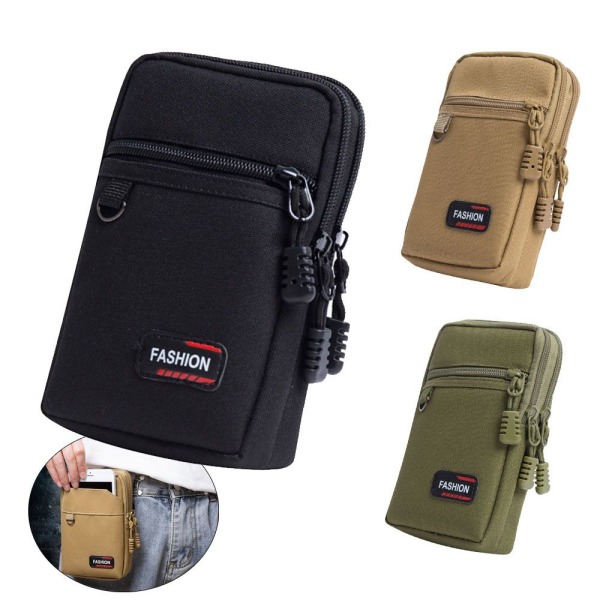Molle Veske Midje Fanny Pack Mobiltelefonveske ARMY GREEN army green