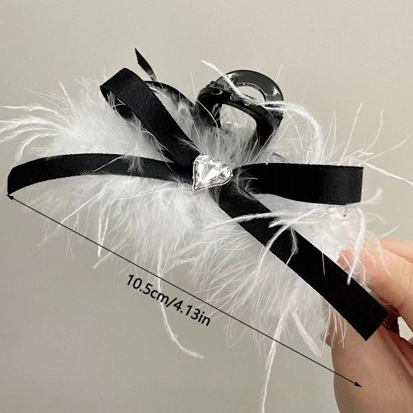 Grab Clip Feather hiusklipsi VALKOINEN White