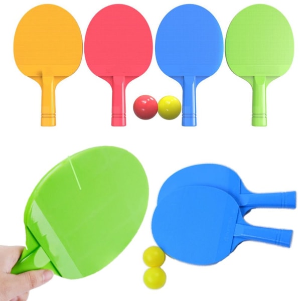 1 Set Bordtennisracket Ping Pong Paddel BLÅ blue