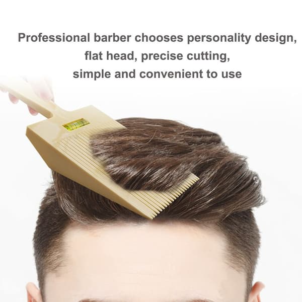 Flat Top Guide Comb Hårklipp Clipper Comb SVART black