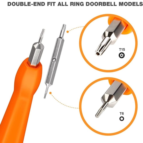 Ring Dørklokke Skrutrekker Skrutrekker Bits Sett 2STK/SETT 2STK/SETT 2pcs/Set