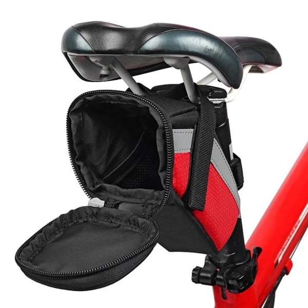 1PC Cykelväska Cykelsadelväska SVART Black