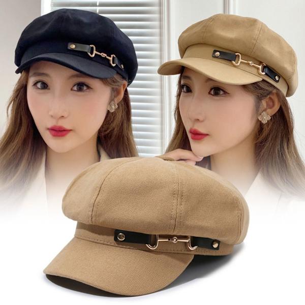 Vintage Beret Hat Newsboy Hat HVIT white