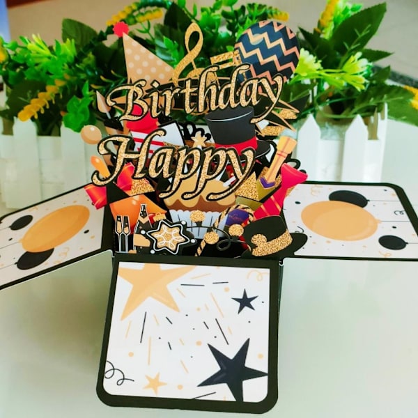 3D Pop-up buket papirblomster 23 23 23