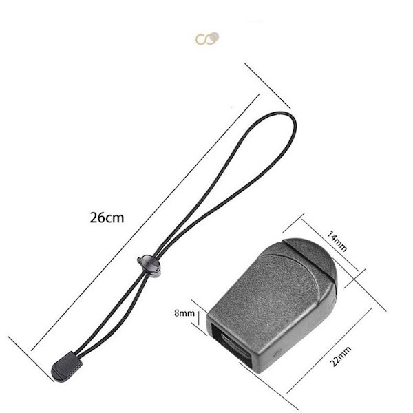 2st Elastiskt rep Webbing Rep Spänne RÖTT Red