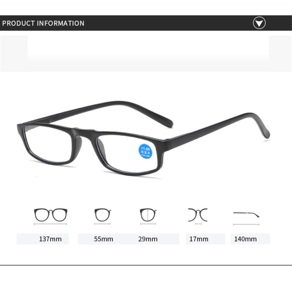 Læsebriller Briller TRANSPARENT STYRKE 2,00 STYRKE transparent Strength 2.00-Strength 2.00