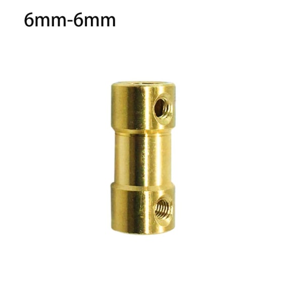 Messing fleksibelt stik motoraksel 6MM-6MM 6mm-6mm