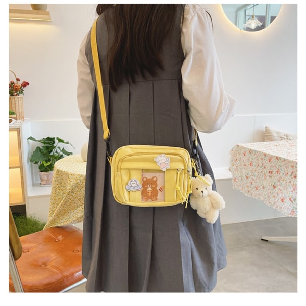 Kawaii Bag JK Transparent Veske GUL yellow