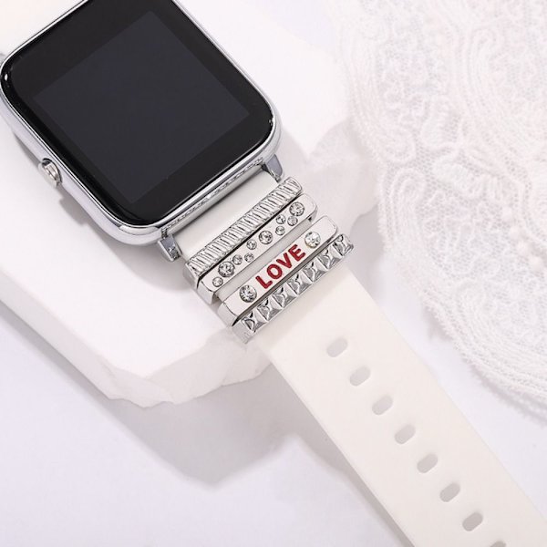 Watch Band Ornament Dekorativ Ring GRÅ Grey