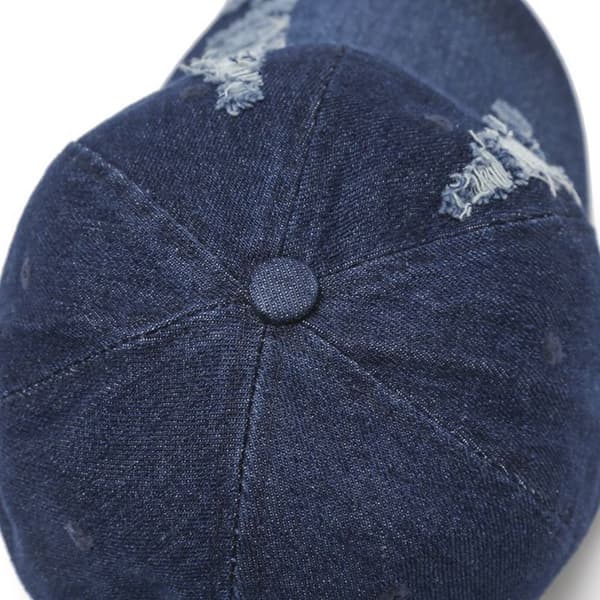 Denim Baseball Caps Distressed Hole Cap SORT black