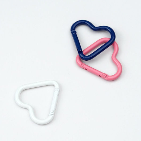 5 stk Spring Heart-Ring Spænder Karabinhage 3 3 3