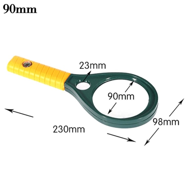 Handhållen förstoringsglas 3/6X Förstoringsglas 90MM 90mm