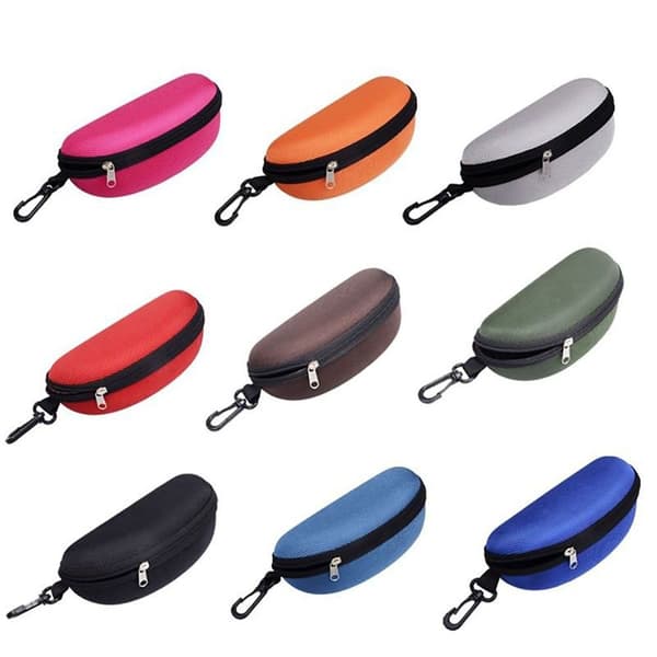 Glidelås Solbriller Hard Case Eye Briller Solbriller Protector COFFEE