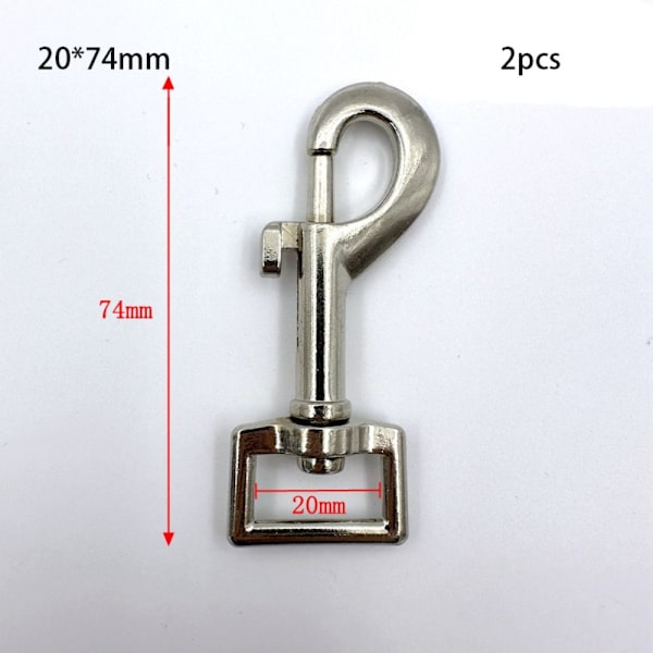 2 st Snap Hook Draction Spännen 20X74MM4 4 20x74mm4