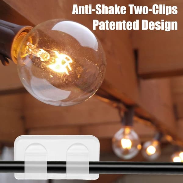 30 kpl Outdoor String Lights Koukut Outdoor Light Clips Kaapeli 30Pcs