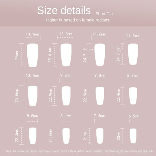 Falska Naglar Fake Nails JP2667 JP2667 JP2667