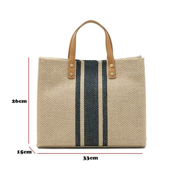 Tote Stripe Bag Crossbody Taske SORT LYNSLÅS LYNSLÅS black zipper-zipper
