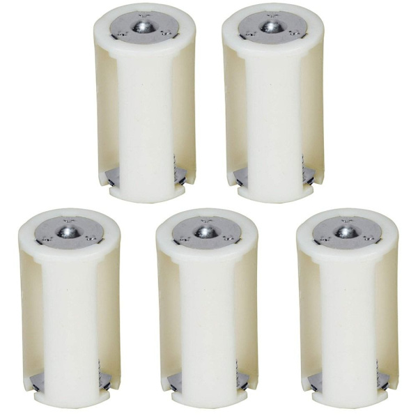 5PCS 3x AA till D storlek Cell Batteriomvandlare Switcher Adapter