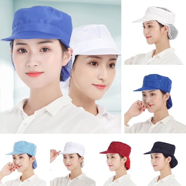 Work Hat Chef Cap LYS BLÅ STIL 2 STIL 2 Light blue Style 2-Style 2