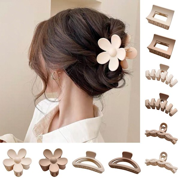 4 stk Haj Clip Hair Claw 7 7 7