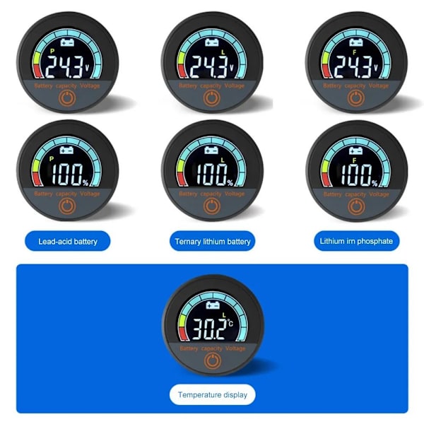 Digital voltmeter Batterikapasitetsmonitor EMBEDDED EMBEDDED Embedded