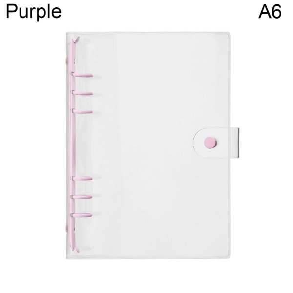 Gennemsigtige mapper Indbindingslommer LILLA A6 A6 purple A6-A6