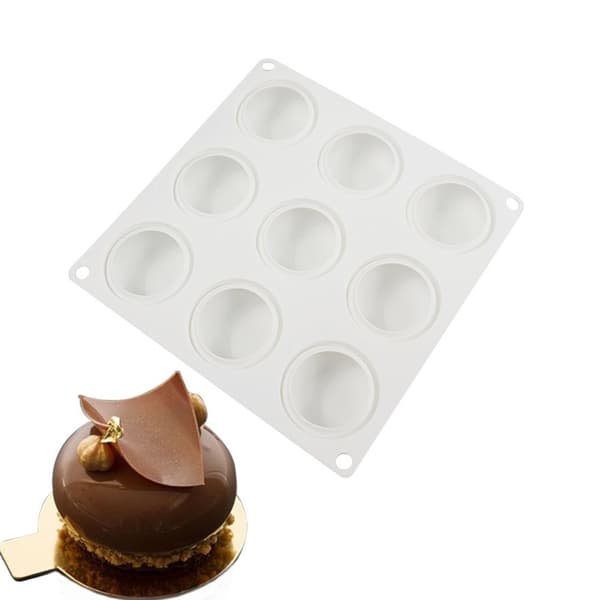 3D halvklot silikon form Mousse formar