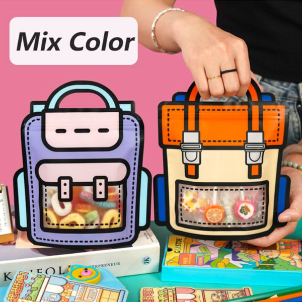 10 STK Emballagepose Kiksepose MIX MIX mix