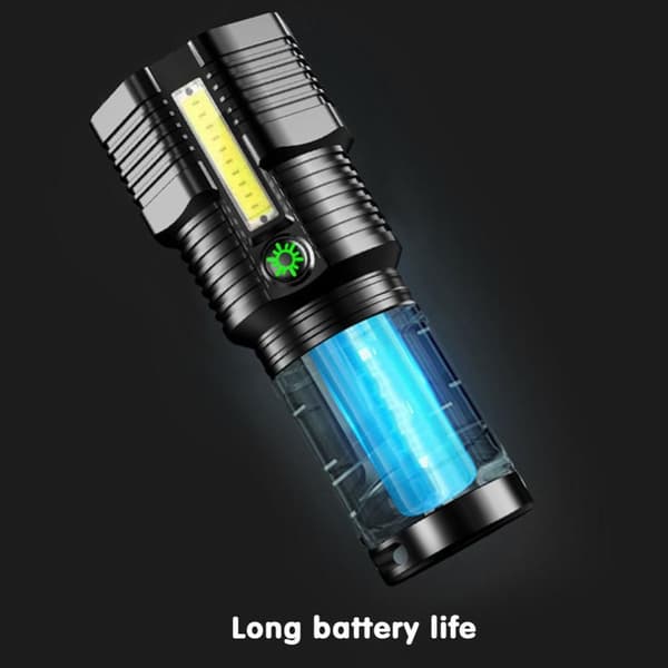 LED-lommelykt sterkt lys campinglykt
