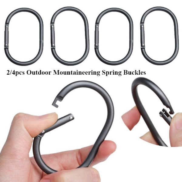 2/4stk Fjederspænder U-formet Ring 4STK 4STK 4pcs