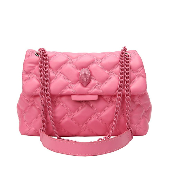 Pieni neliönmuotoinen laukku Kainalolaukku PINK pink