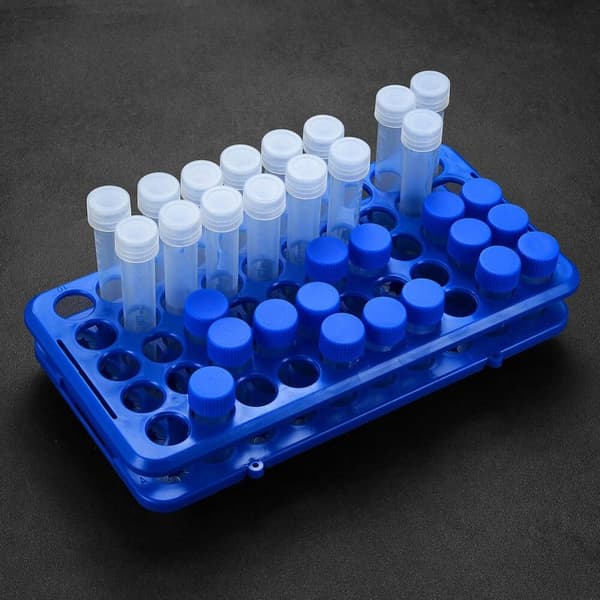 50 reiän putkenpidike koeputkiteline laboratorioputkiteline