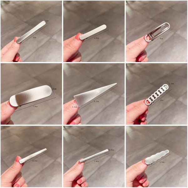 Hårklämmor i metall Hårklämmor 10 10 10