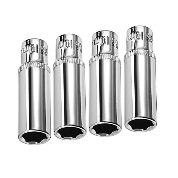 4 kpl Mirror Finish Sockets Socket Set Deep Socket