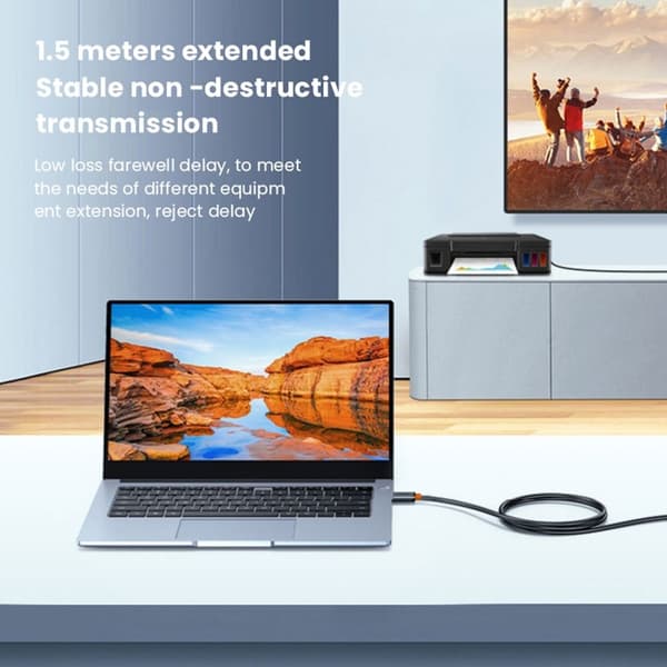 Skjøteledning USB 3.0 Datakabel 150cm