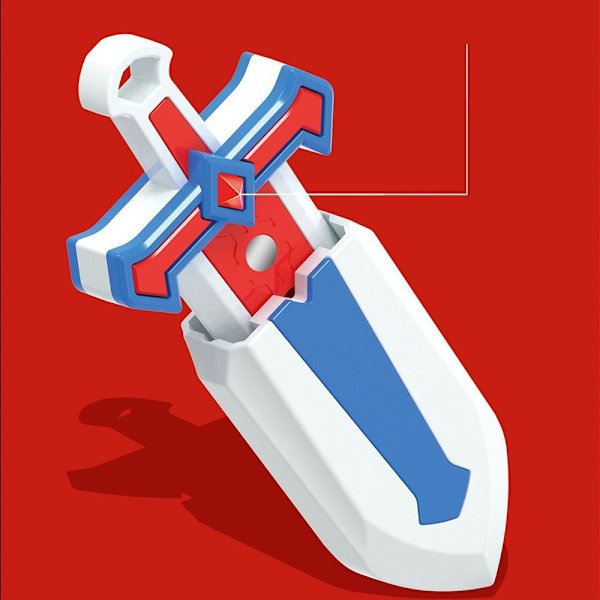 Infällbart svärd 3D- printed Gravity Toy BLÅ Blue