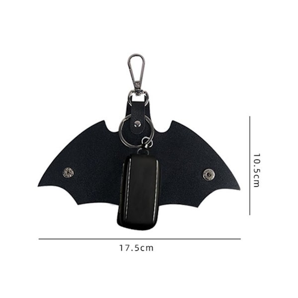 PU-nahkainen avaimenperä Nahkainen avaimenperä MUSTA Black